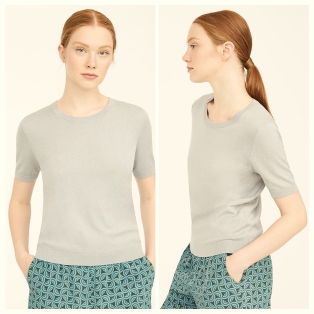MaxMara Weekend Silk Short Sleeves Knit Top